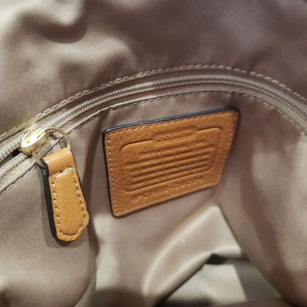 Coach Tan Leather Tote - Picture 11 of 16
